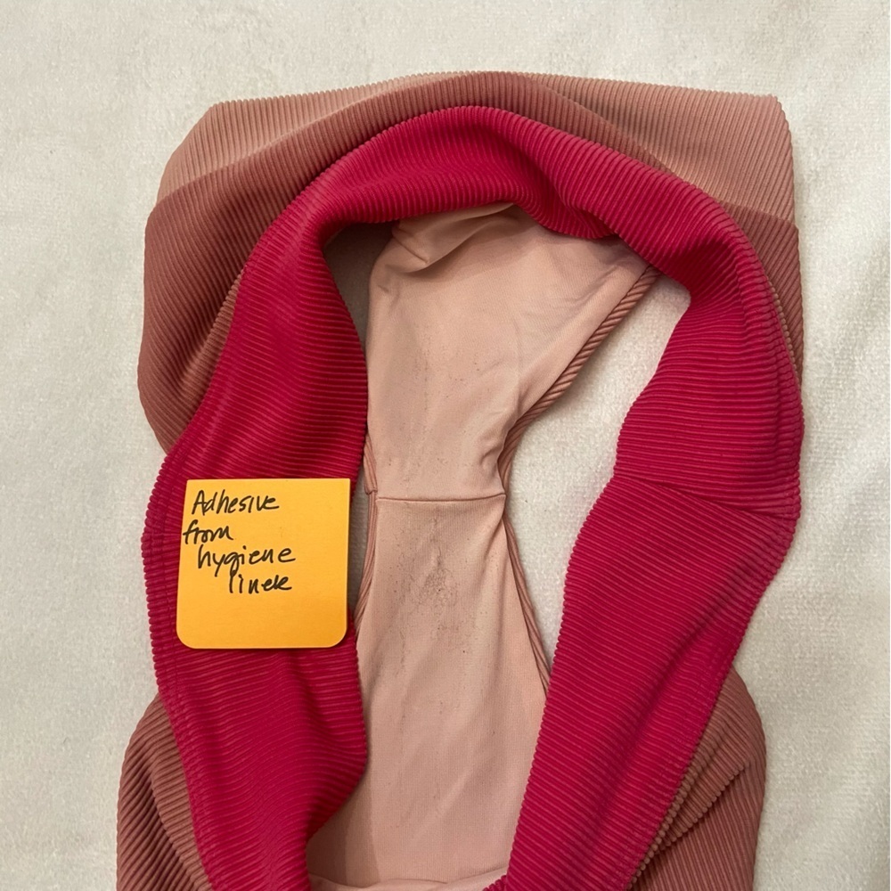 New! Beach Riot Riza Bottom Rouge Color Block 3909 - Picture 5 of 10